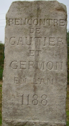 stèle Germon et Gauthier parc Quinty Beuvry